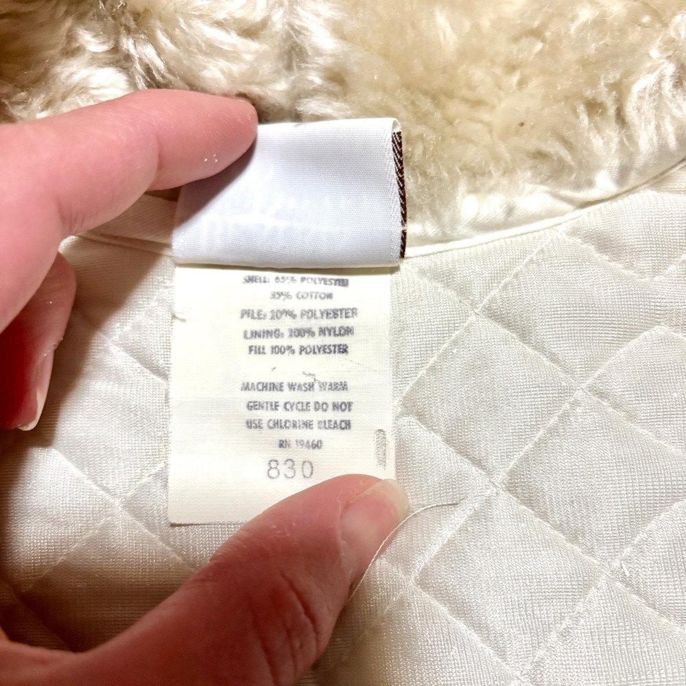 VTG Beatrix Potter Baby Bunting Snowsuit Peter Rabbit Embroidery Fur Hand Covers - Picture 10 of 13